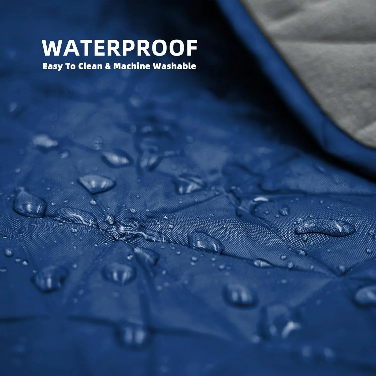 Hooded Outdoor Waterproof Blanket, Foldable Fleece Stadium Blanket for Outdoor Sports Event, Camping, Concerts, Car, Pet, Picnics - Windproof, Wearable, Machine Washable 80" x 58"