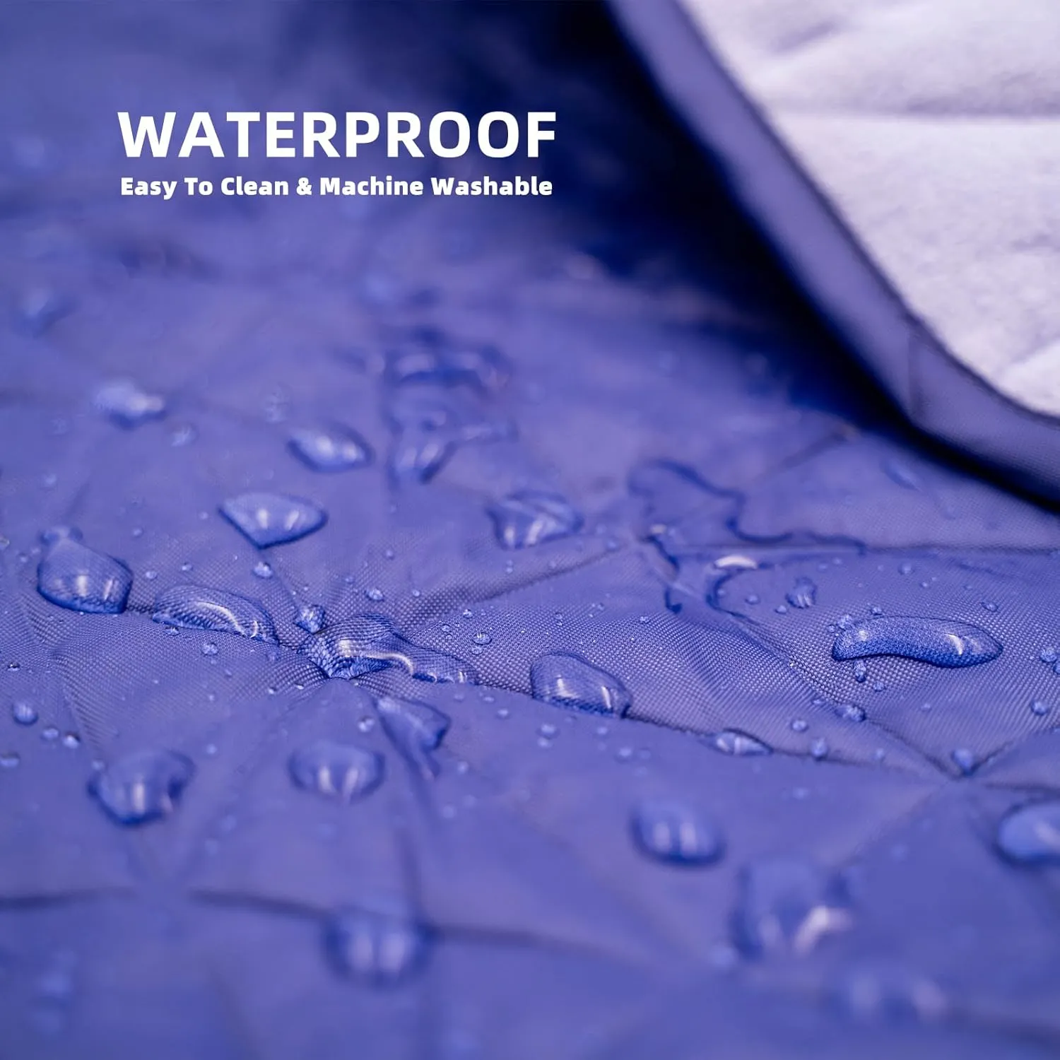 Hooded Outdoor Waterproof Blanket, Foldable Fleece Stadium Blanket for Outdoor Sports Event, Camping, Concerts, Car, Pet, Picnics - Windproof, Wearable, Machine Washable 80" x 58"