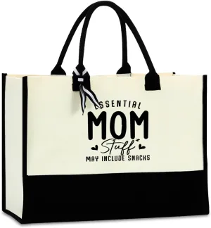 HOWDOUDO Grandma Mom Nana Mimi Gigi Granny Mum Oma Yaya Mamaw Abuela Grammy Nanny Gifts Humor Waterproof Big Tote Bag
