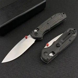 HUAAO Thumb Open Mini Freek Knife, 2.8in D2 Steel Blade Axis Lock Knife with Carbon Fiber Handle, Folding Pocket Knife with Belt Clip for EDC Camping