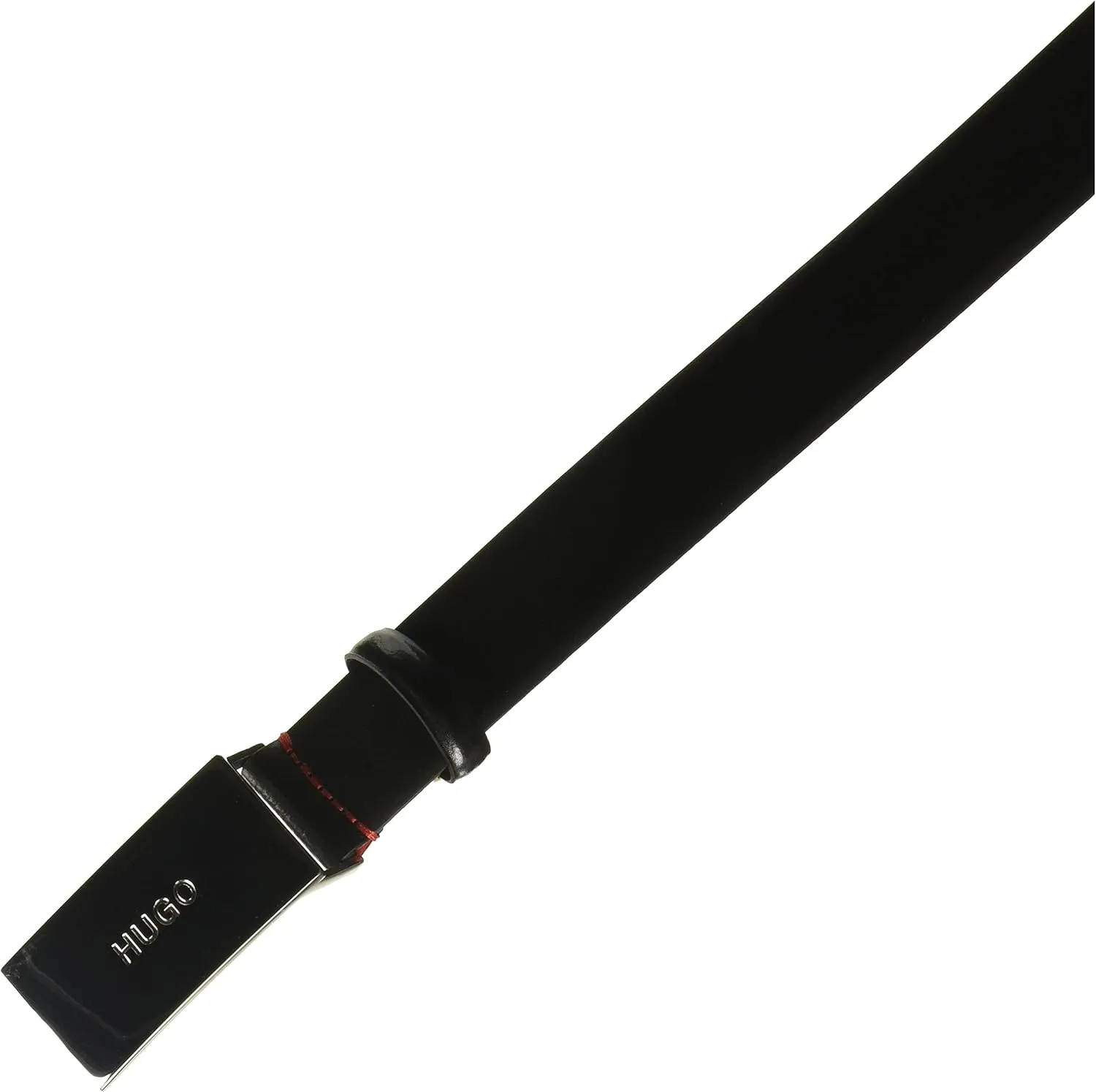 HUGO Men's Baldwin Plaque Leather Belt