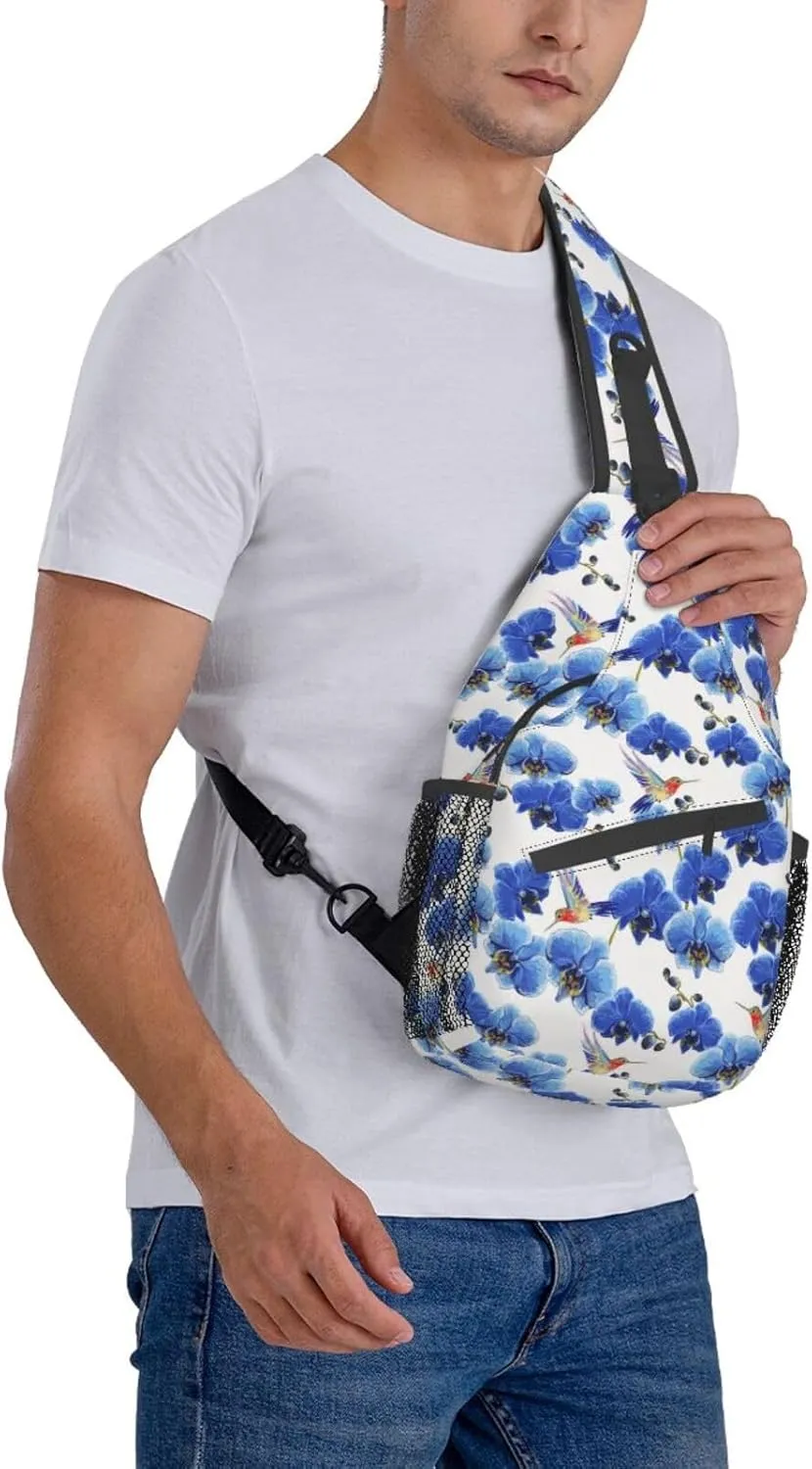 Hummingbird Sling Backpack Chest Bag Crossbody Shoulder Bag Gym Cycling Travel Hiking Daypack For Men Women