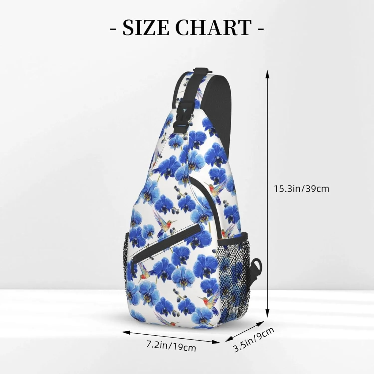 Hummingbird Sling Backpack Chest Bag Crossbody Shoulder Bag Gym Cycling Travel Hiking Daypack For Men Women