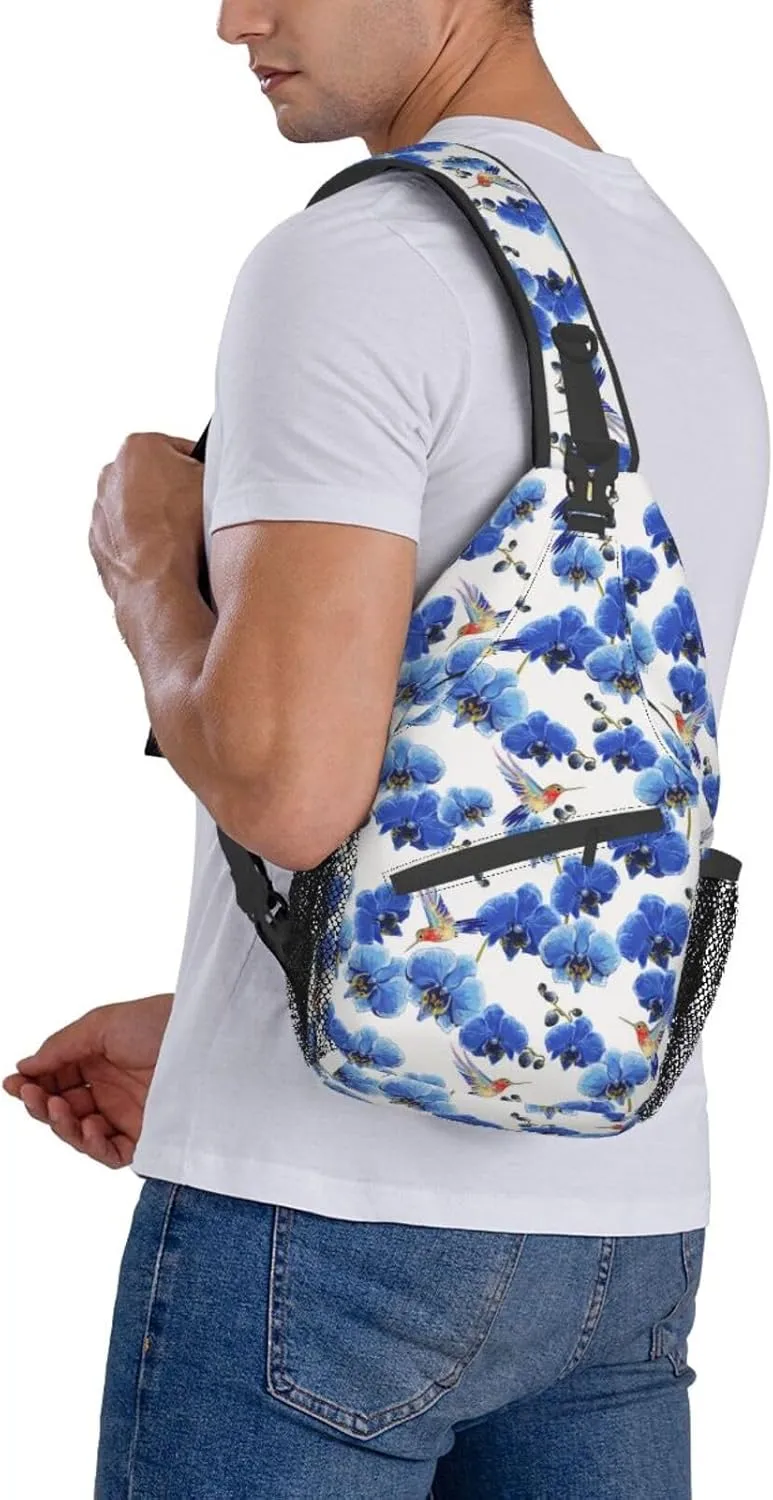 Hummingbird Sling Backpack Chest Bag Crossbody Shoulder Bag Gym Cycling Travel Hiking Daypack For Men Women