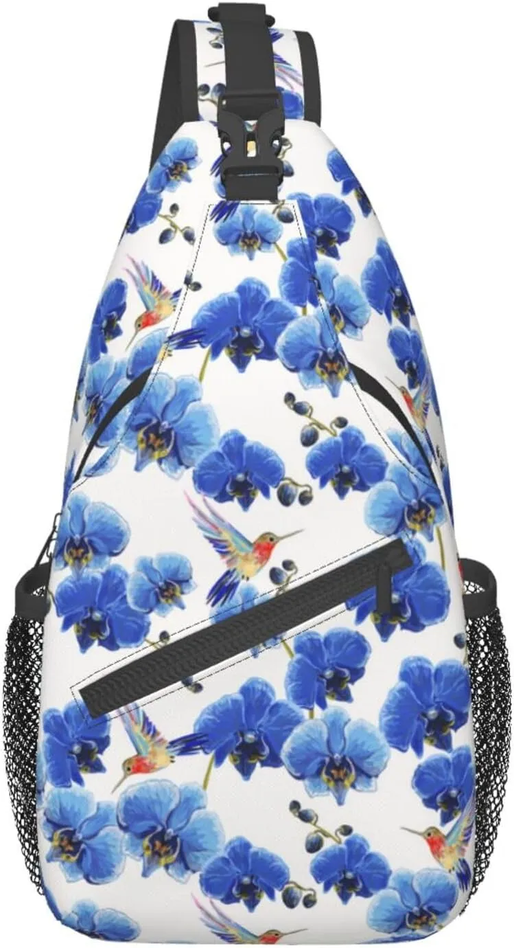 Hummingbird Sling Backpack Chest Bag Crossbody Shoulder Bag Gym Cycling Travel Hiking Daypack For Men Women