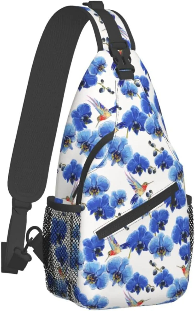 Hummingbird Sling Backpack Chest Bag Crossbody Shoulder Bag Gym Cycling Travel Hiking Daypack For Men Women