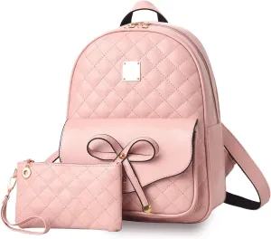 I IHAYNER Mini Backpack for Girls Gift, Backpack Purse for Teen Girls Mini Backpack, Travel Bag Bookbag Purse for Women, 2PCS