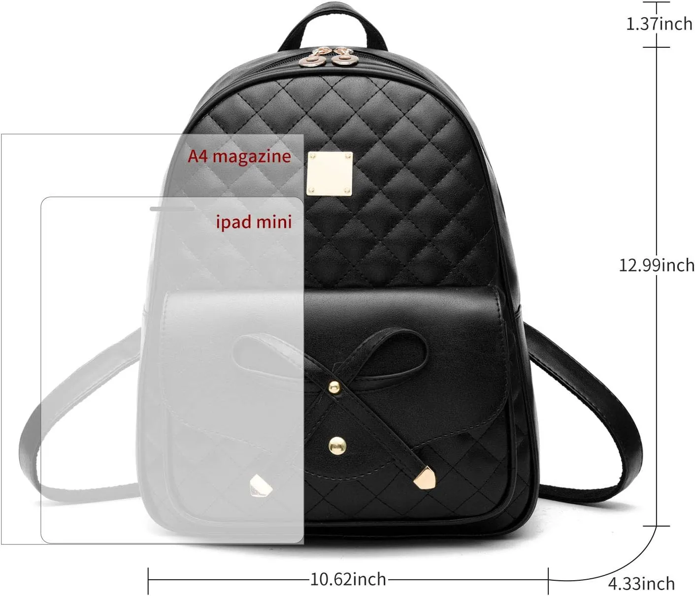 I IHAYNER Mini Backpack for Girls Gift, Backpack Purse for Teen Girls Mini Backpack, Travel Bag Bookbag Purse for Women, 2PCS