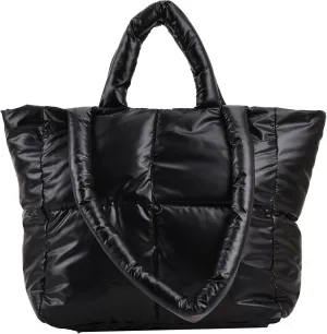 I IHAYNER Puffer Tote Bag for Women Large Quilted Purse Ladies Padding Shoulder Bag Lightweight Puffy Tote Bag and Satchels