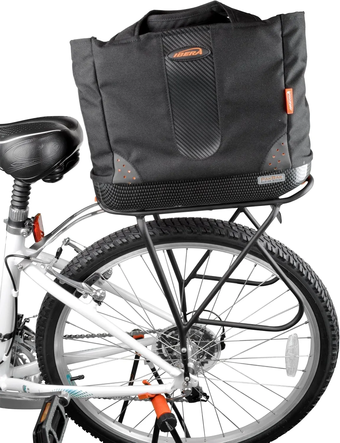 Ibera 2 in 1 Bike PakRak Insulated Cooler Trunk Bag, Bicycle Shopping Bag for Grocery, Hand/ Shoulder Bag