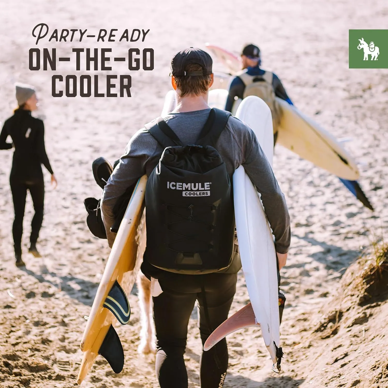 ICEMULE Pro Collapsible Backpack Cooler – Hands Free, 100% Waterproof, 24  Hours Cooling, Soft Sided Cooler