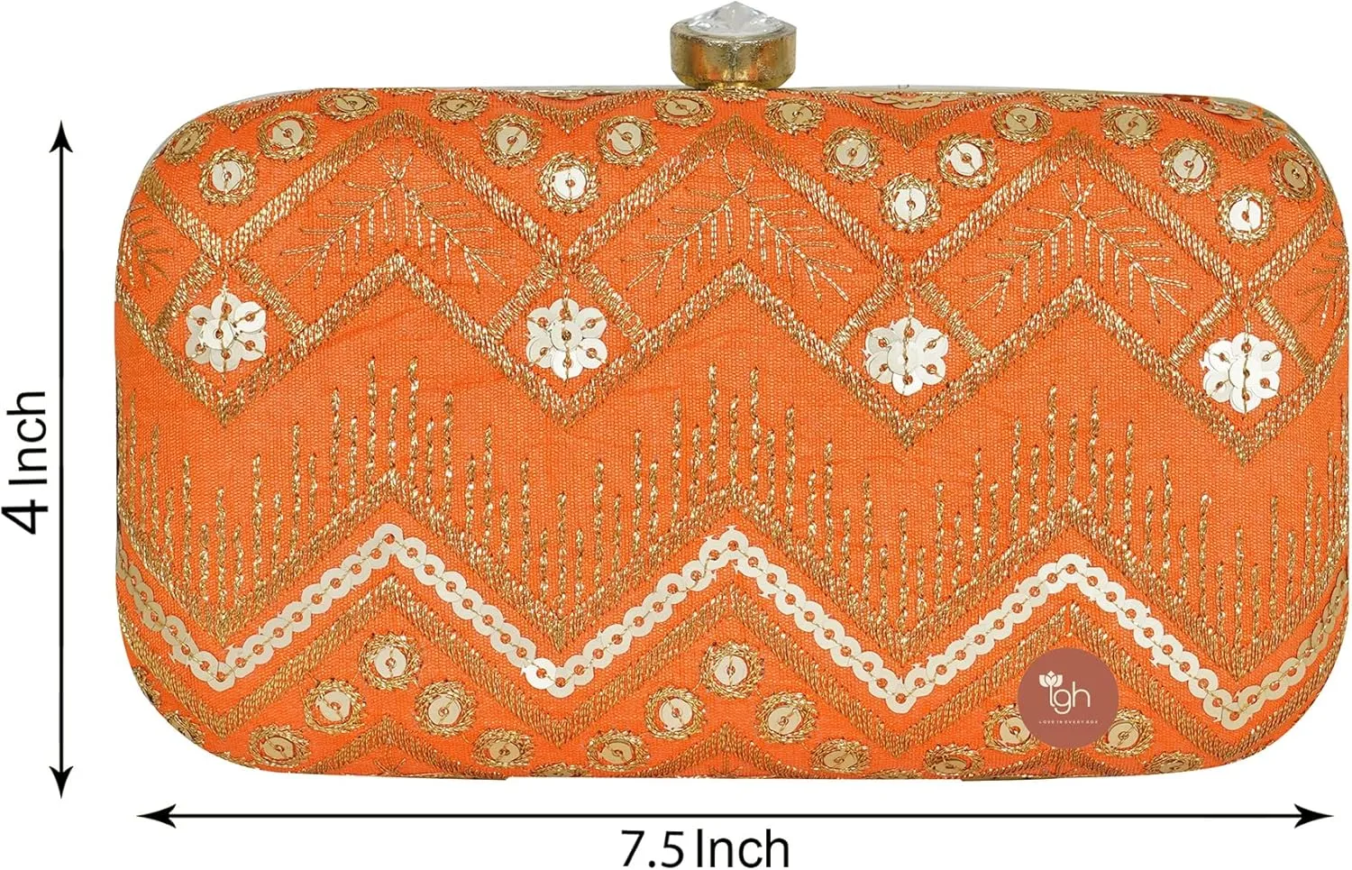 IGH Chic Handcrafted Printed Clutches – Perfect for Indian Weddings, Parties, and Elegant Return Gifts (1 Pcs)