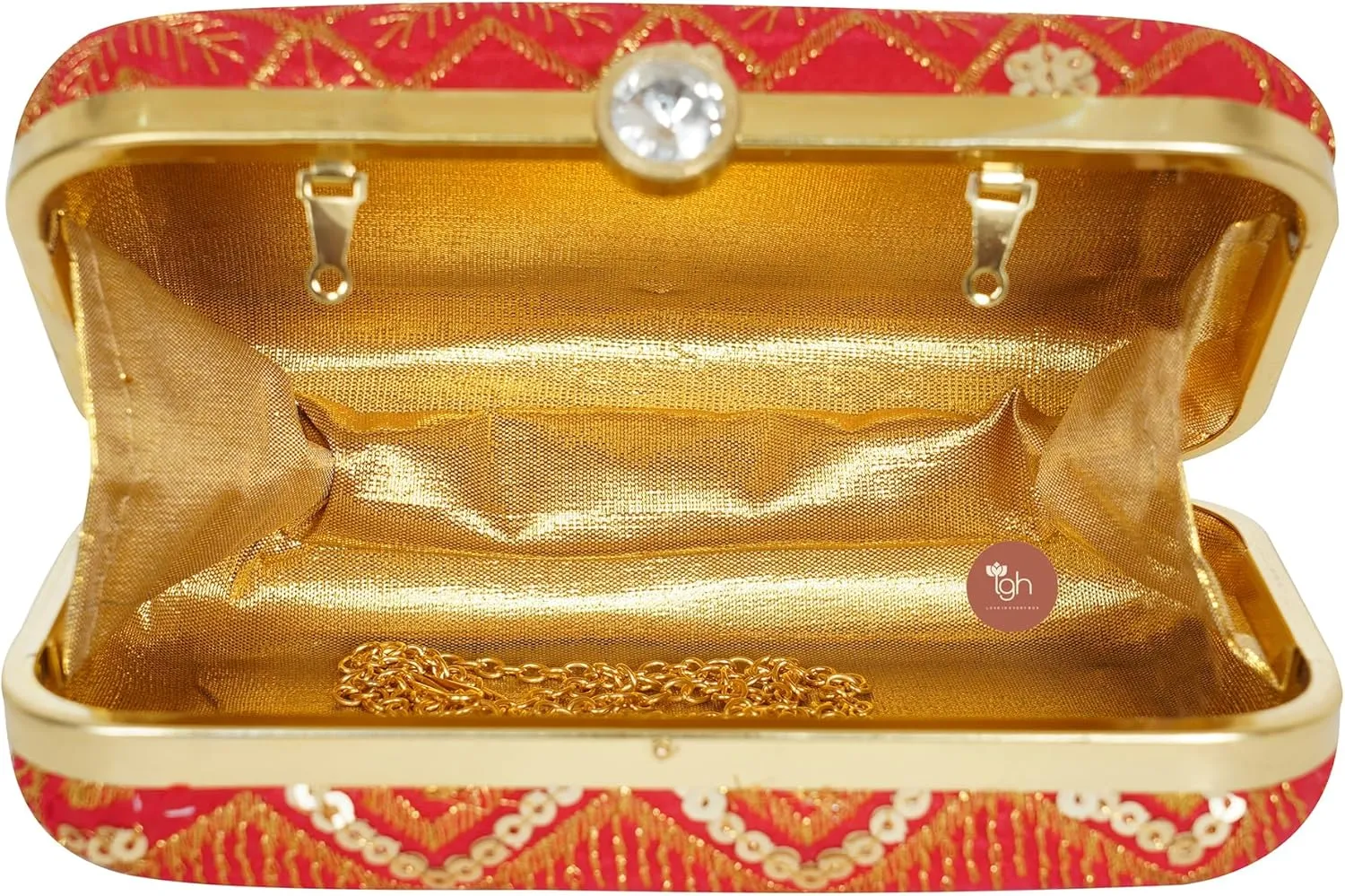 IGH Chic Handcrafted Printed Clutches – Perfect for Indian Weddings, Parties, and Elegant Return Gifts (1 Pcs)