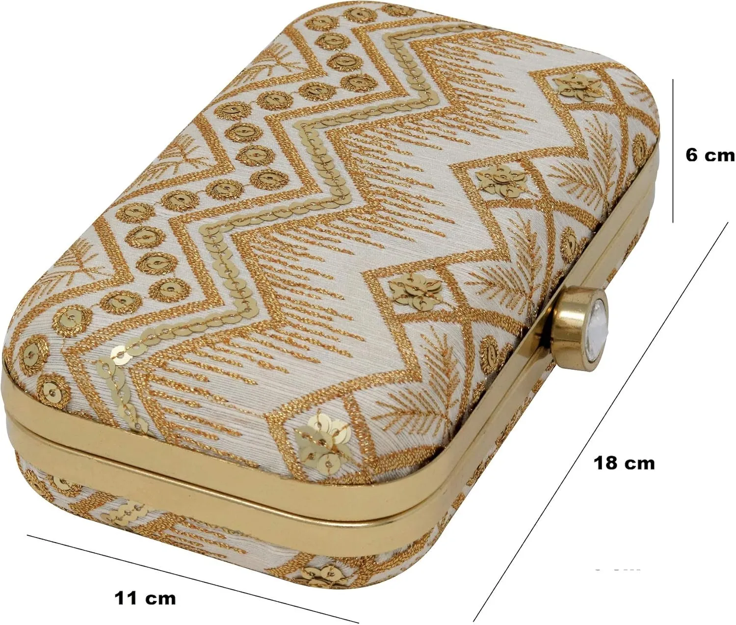 IGH Chic Handcrafted Printed Clutches – Perfect for Indian Weddings, Parties, and Elegant Return Gifts (1 Pcs)