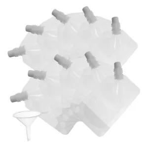 IMIKEYA 1Set Disposable Liquid Beverage Bags Juice Pouch Pack with Spout Funnel Food Grade Pet Drink Flasks for Parties Travel Liquid Packing Pouches