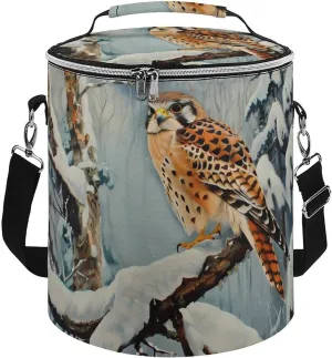 In Snowscape Kestrel Insulated Lunch Bag Reusable Cooler Tote Bag for Camping Picnic Beach Work