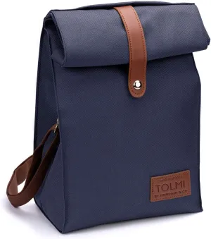 Insulated Lunch Bag by KRYO - Small reusable cooler bag - A travel lunchbox, Blu