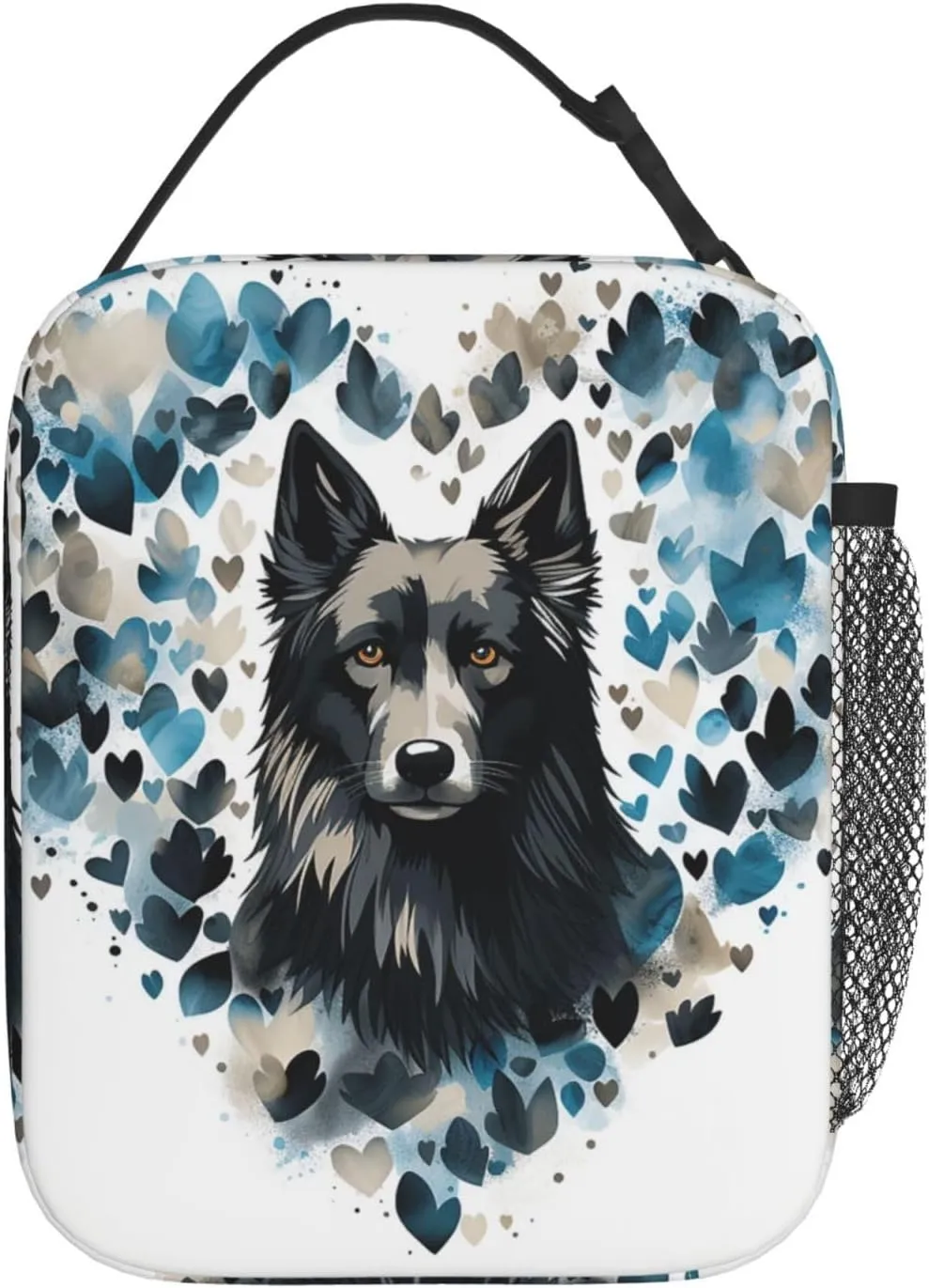 Insulated Lunch Bag for Women Men Portable Reusable Lunch Box Puppy Surrounded by Love Lunch Tote Bag for Work Picnic Travel