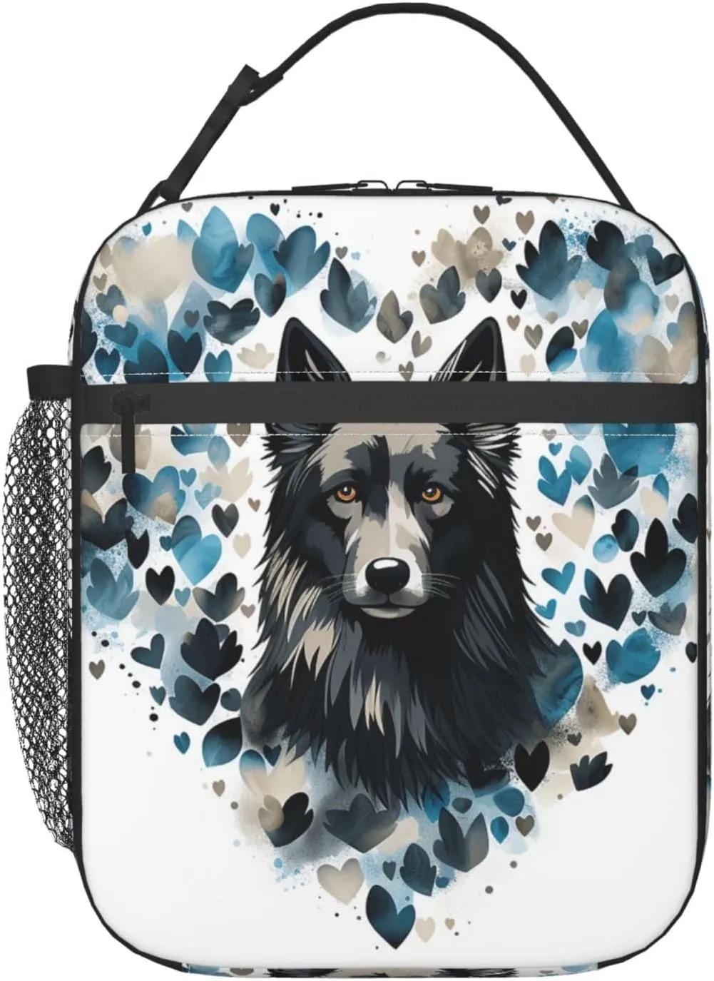 Insulated Lunch Bag for Women Men Portable Reusable Lunch Box Puppy Surrounded by Love Lunch Tote Bag for Work Picnic Travel