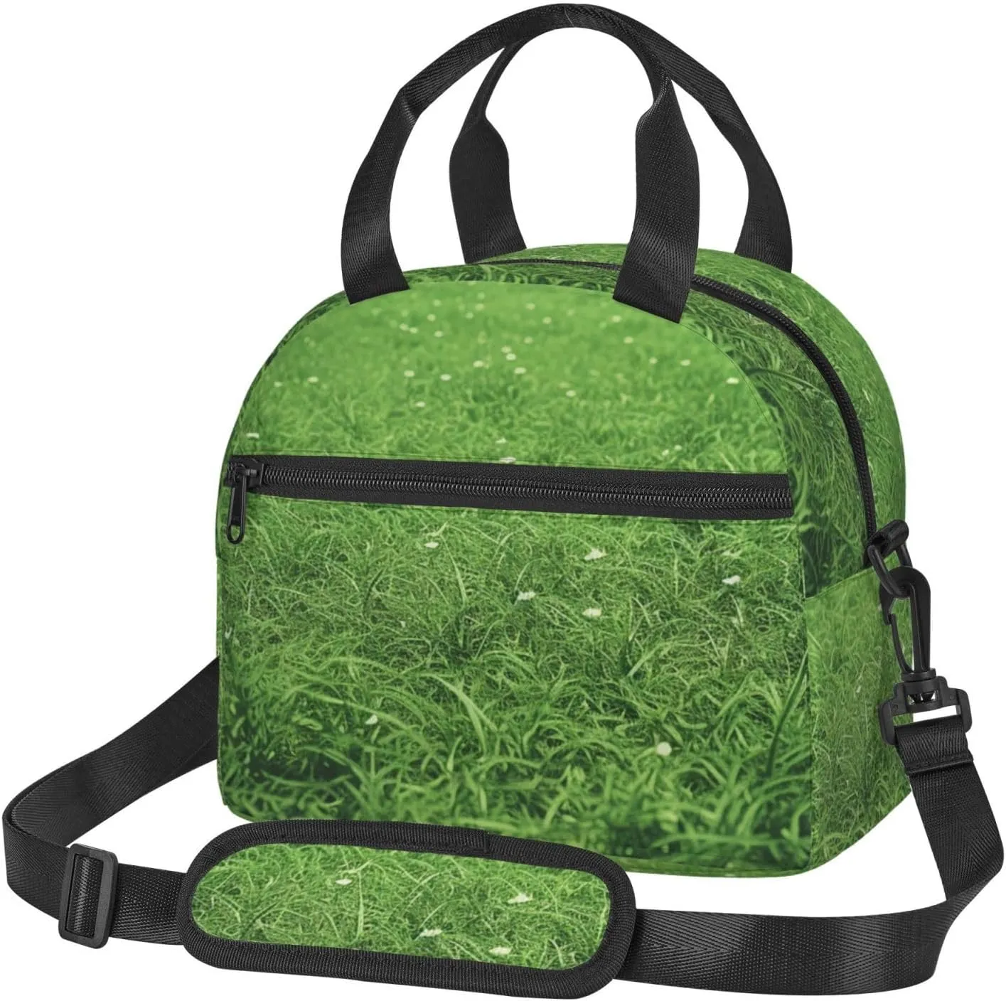Insulated Lunch Bags for Women Reusable Lunch Box for Office Travel Thermal Lunchbox Green Lawn Lunch Tote Bags Leakproof Cooler Bag for Men Large Capacity Meal Bag