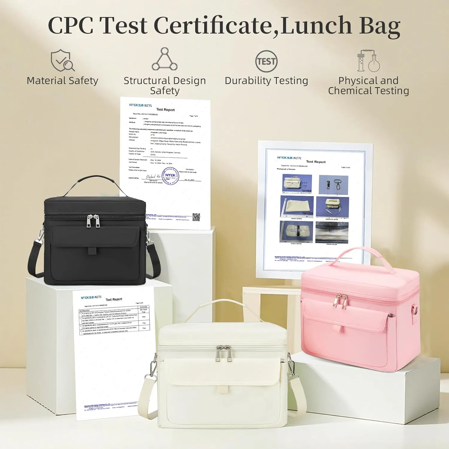 Insulated Lunch Box & Lunch Bag for Women - Reusable Lunch Bags adult Cooler Bag soft Leakproof Lightweight - Large Lunchbox for Work/Picnic/Outdoor (9.5L Pink)