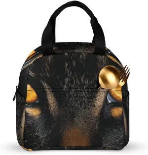 Insulated Lunch Box for Women Men Lunch Tote Bags Cat Full of Anger Lunch Bag Reusable Lunch Cooler Bag for Work