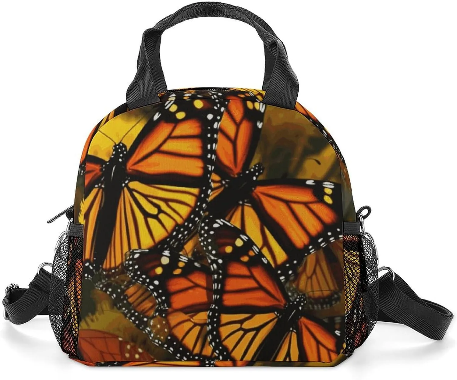 Insulated Lunch Box Monarch Butterflies Lunch Bag for Women Men Meal Bags for Work Picnic Travel