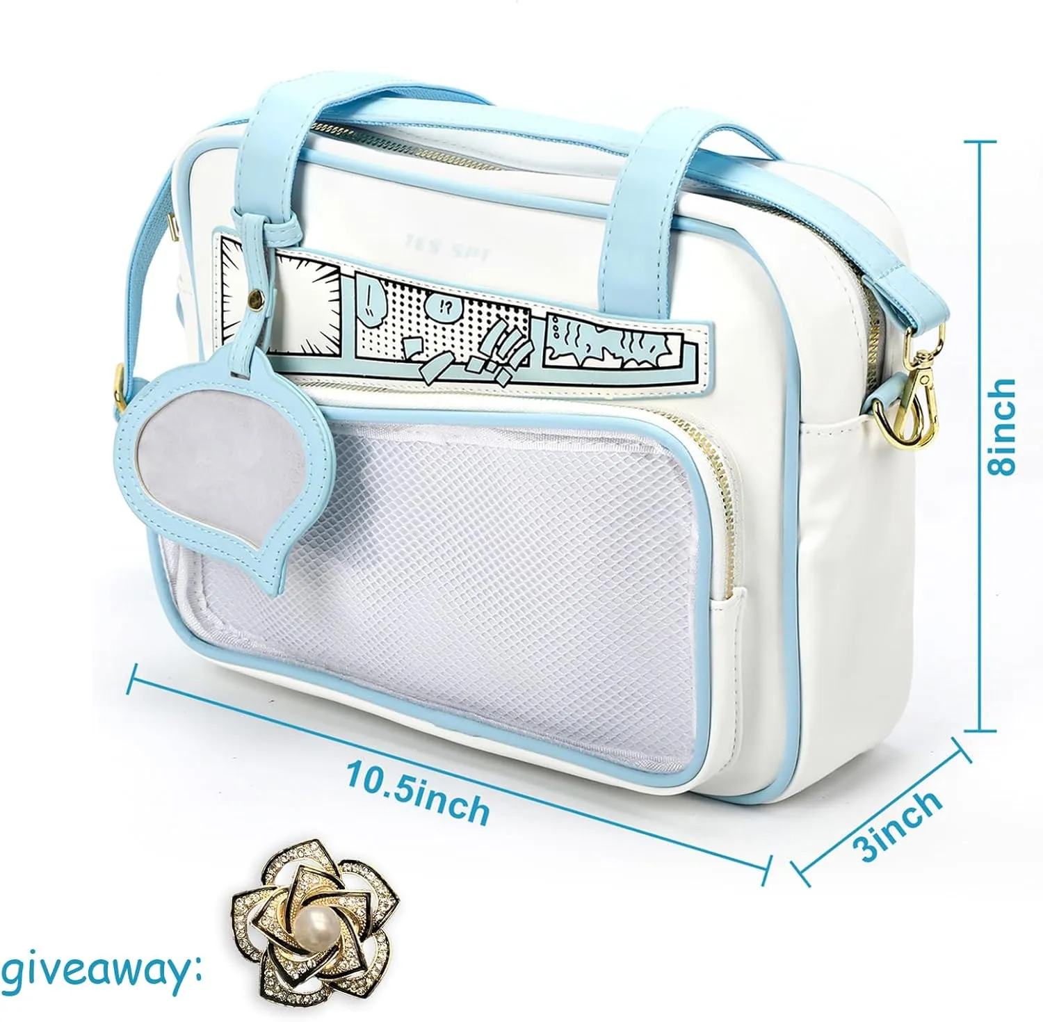Ita Bag Crossbody Cute Small Pin Purse Kawaii Anime Messenger Bag for Women