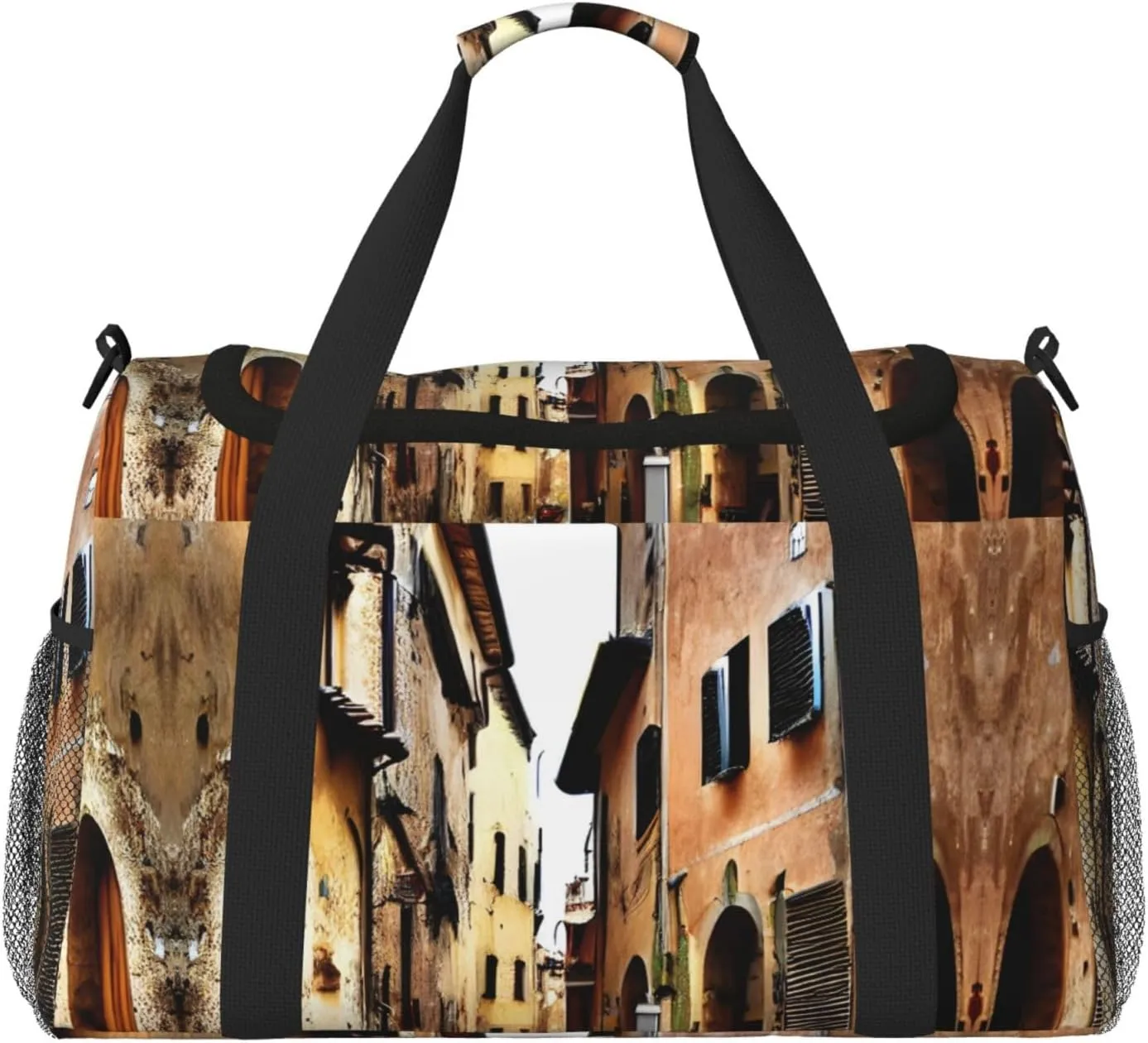 Italy Tuscan print Personal Item Bag Large Duffel Bag Travel Bag Weekender Bag Gym Bag Tote Duffel bag