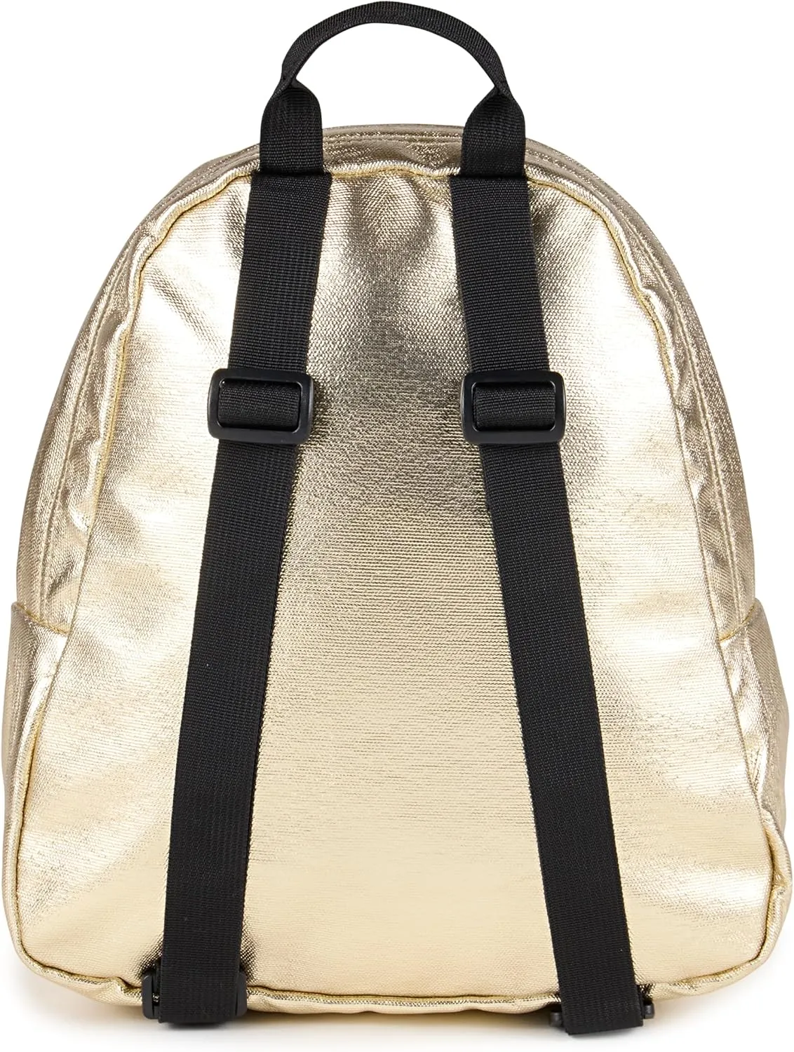 JanSport Half Pint FX Mini Backpack – One Main Compartment, Front Zippered Stash Pocket, Adjustable Webbing Shoulder Straps, Web Haul Handle - Surreal Shine​ Gold