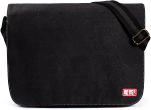 Japanese Asaoka Retro Vintage Style Canvas Messenger Shoulder Bag