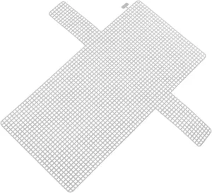 JEWEDECO 4pcs Sturdy Plastic Grid Film for Purse Making Net for Knit Purses DIY Bag Sheets