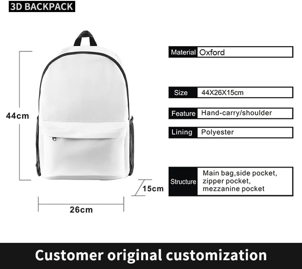 Jey Uso Eat Sleep Yeet Repeat Backpack Women Men Rucksack Unisex Travel Bag Packsack Casual Daypack (Beige,One Size)