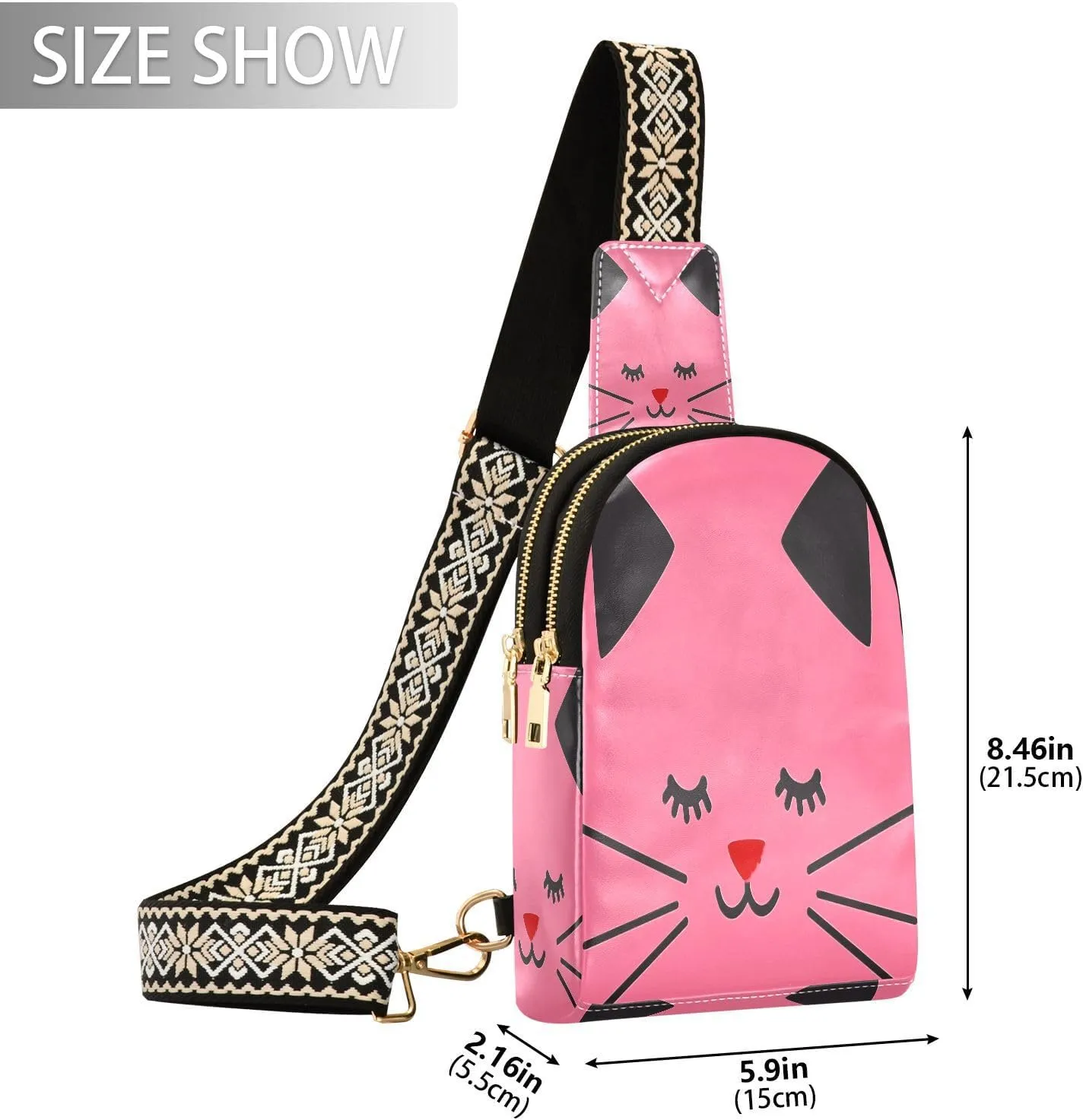 JSTEL Leather Crossbody Sling Bags for Women,Leather Crossbody Purses Leather Crossbody Bag Sling Purse
