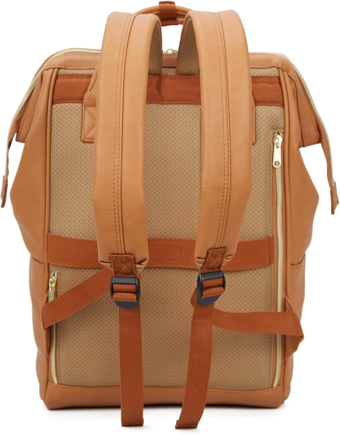 Kah&Kee Leather Backpack for Women and Men 16-inch Laptop Bag | Teacher Professional, Diaper Bag Backpack, Ideal for Work, School, Nurse, College & Travel (Camel Beige, Large)