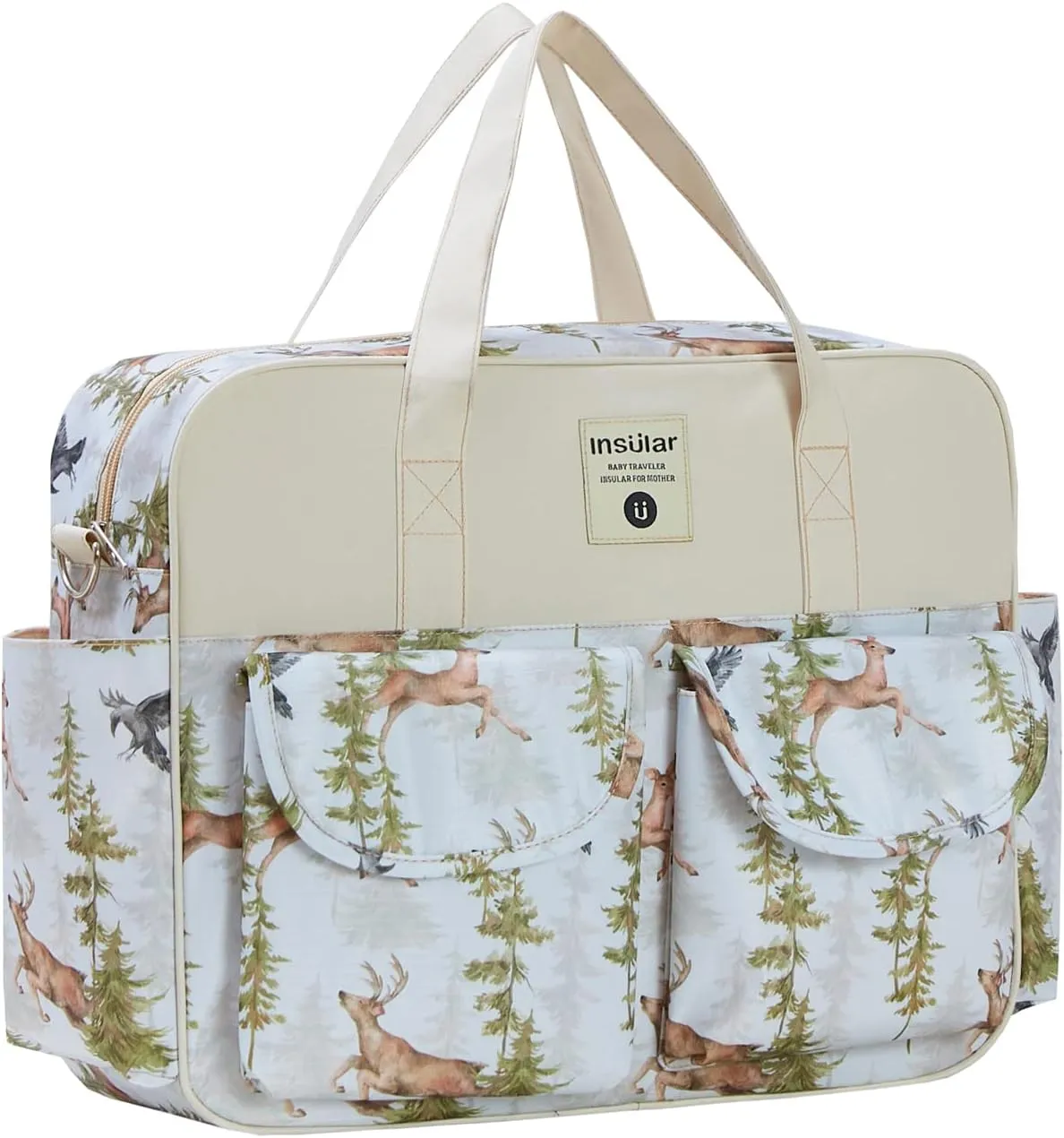 Kamay's Mummy Shoulder Bag Diaper Bag Chic Nappy Changing Bag Tote/Messenger Style Large with Changing Mat, Adjustable Straps
