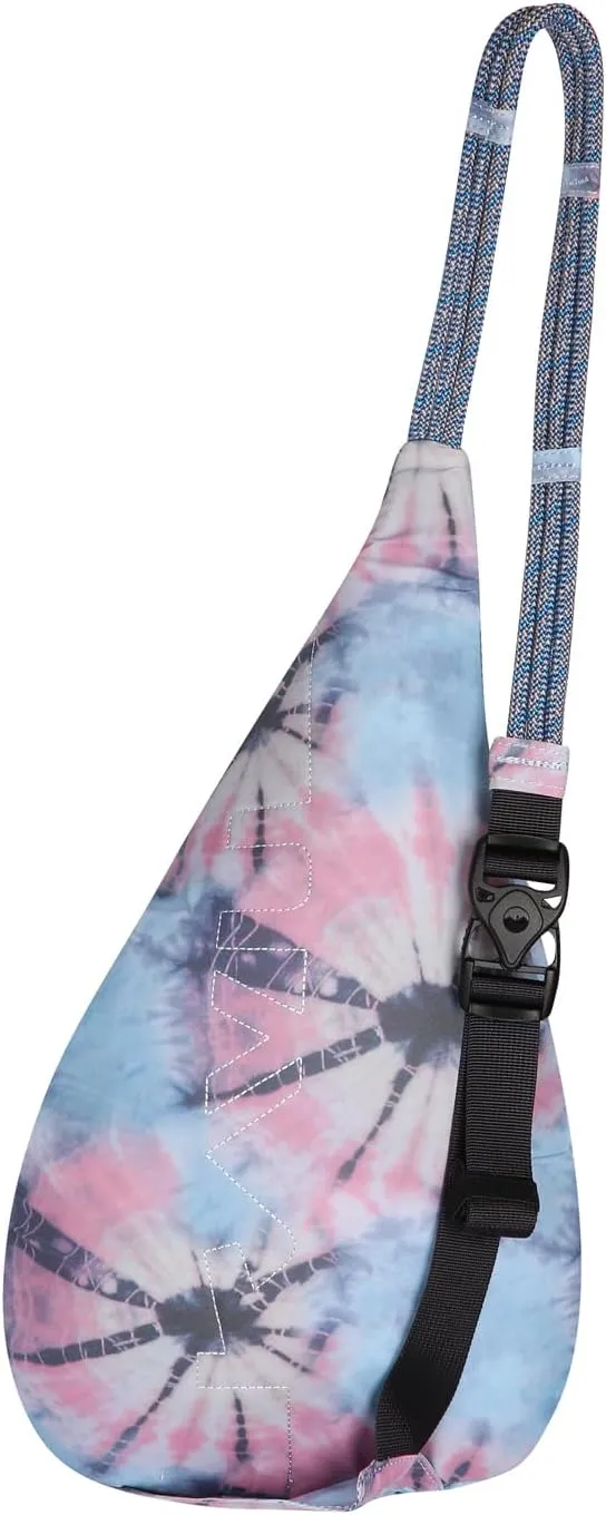 KAVU Mini Rope Sack Sling Crossbody Backpack - Spiral Tie Dye