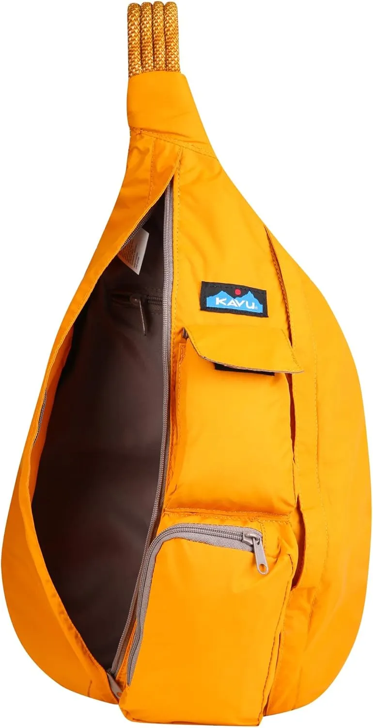KAVU Original Rope Sack Sling Crossbody Backpack - Amber