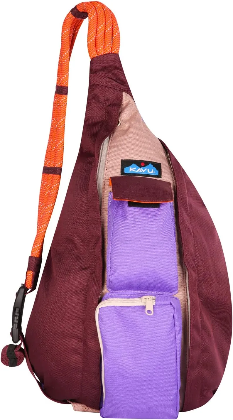 KAVU Original Rope Sling Bag with Adjustable Rope Shoulder Strap