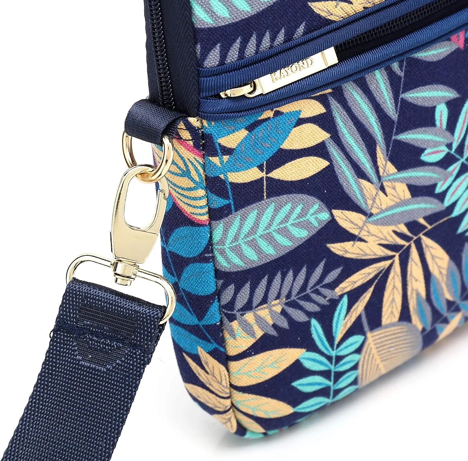 kayond Forest Series Bule Patten Waterproof Laptop Shoulder Messenger Bag Case Sleeve for 15 Inch 15.6 Inch Laptop