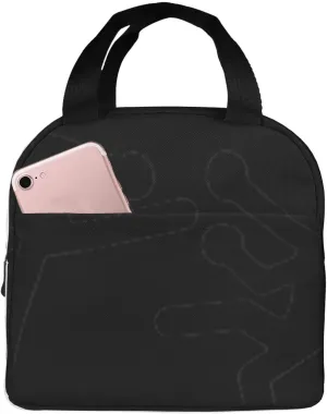 Kickboxing Print Lunch Bag,Reusable Insulated Lunch Tote Bag For Work/Office/Picnic/Travel