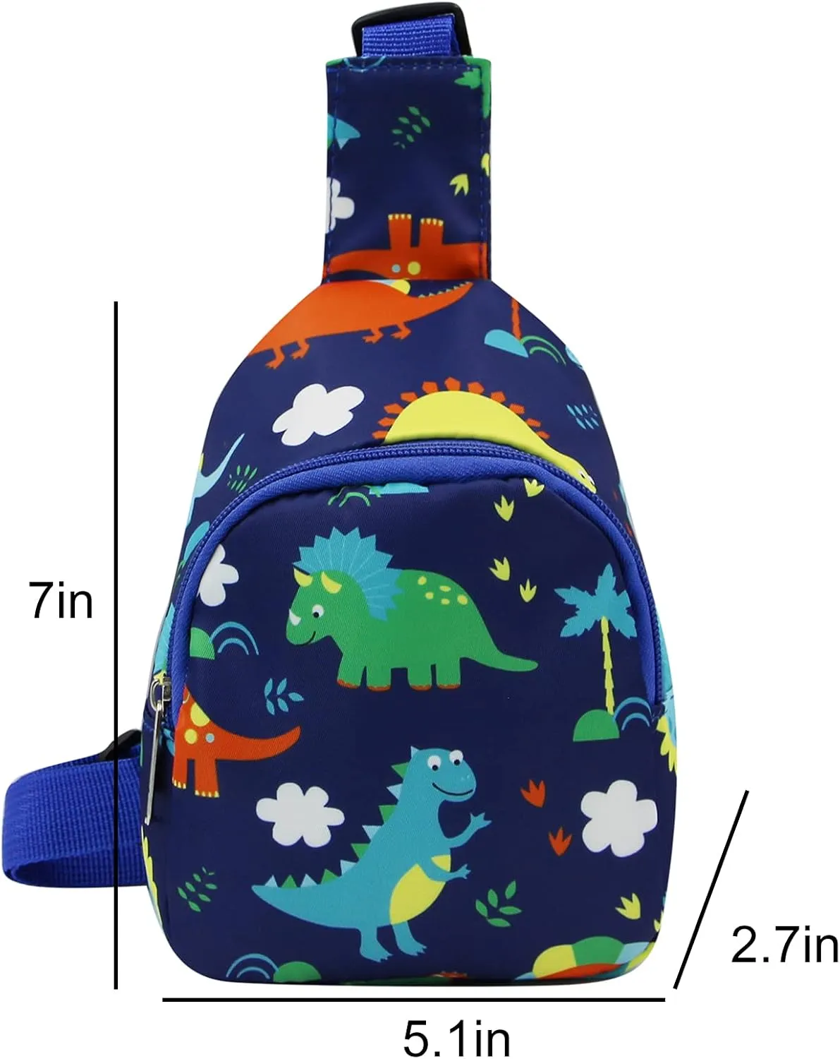 Kids Toddler Cute Cartoon Animal Sling Bag Small Crossbody Shoulder Bag Chest Bag for Boys Girls Sport Travelling Hiking
