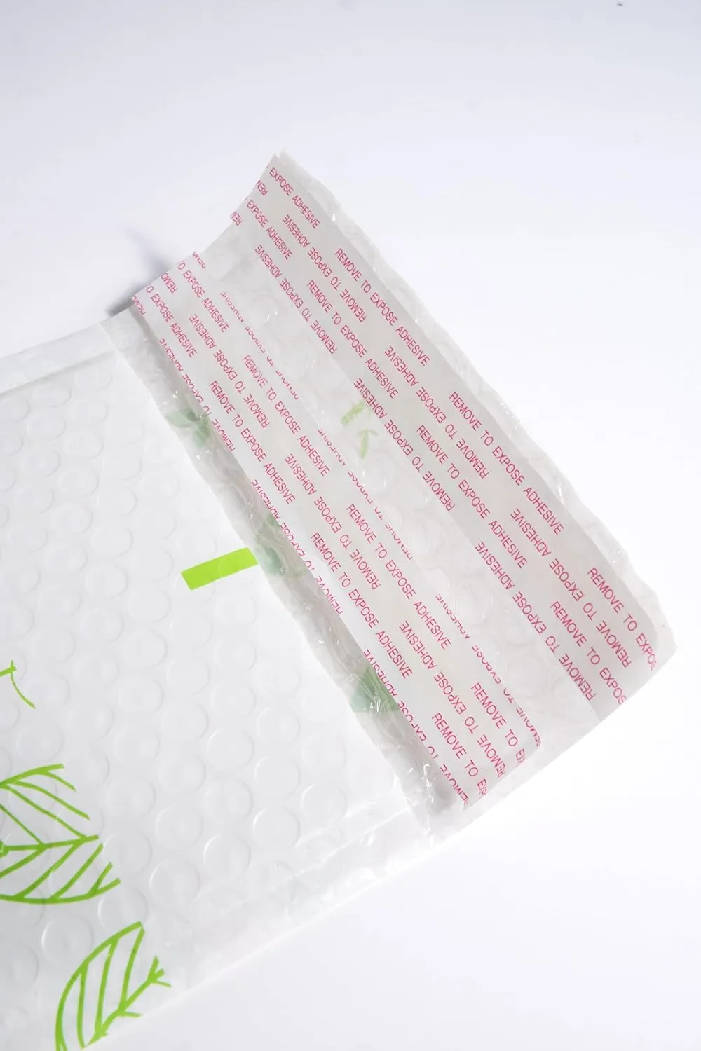 Kipulu™ 100% Biodegradable Bubble Mailers,25pcs Padded Packaging Wrap Envelopes Pouches Eco Friendly no glue (Green Leafs)