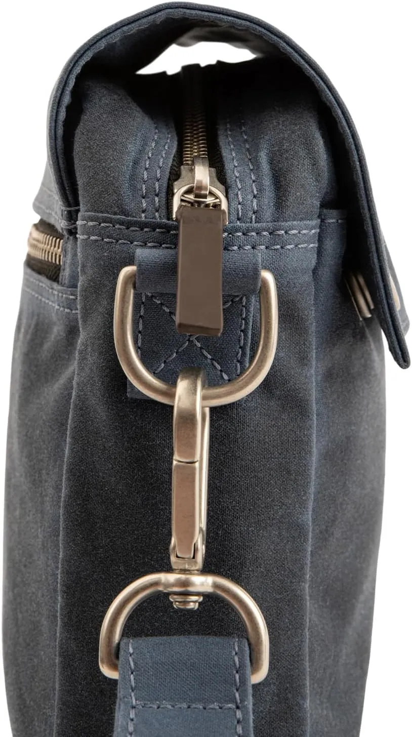 Kolo Ellis Cross-Body Shoulder Bag, Organic Waxed Cotton Canvas, Medium