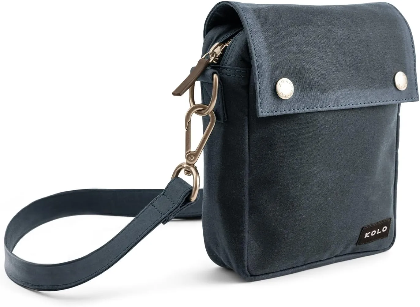 Kolo Ellis Cross-Body Shoulder Bag, Organic Waxed Cotton Canvas, Medium