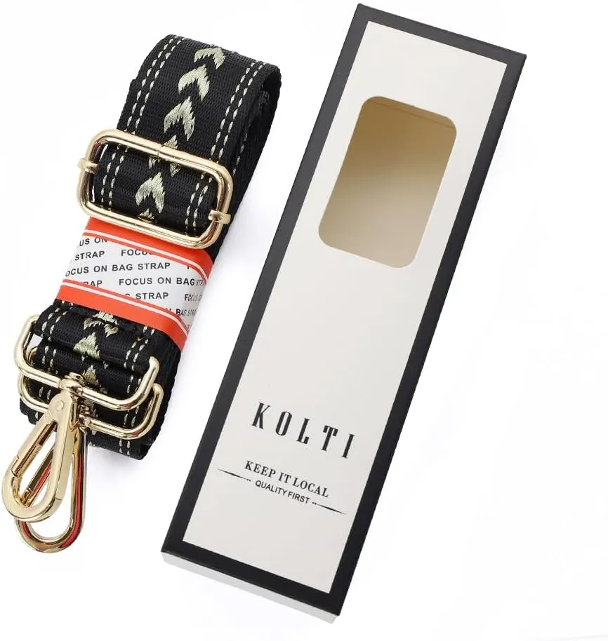 Kolti Purse Strap Replacement Crossbody Handbag Stripe Wide Adjustable