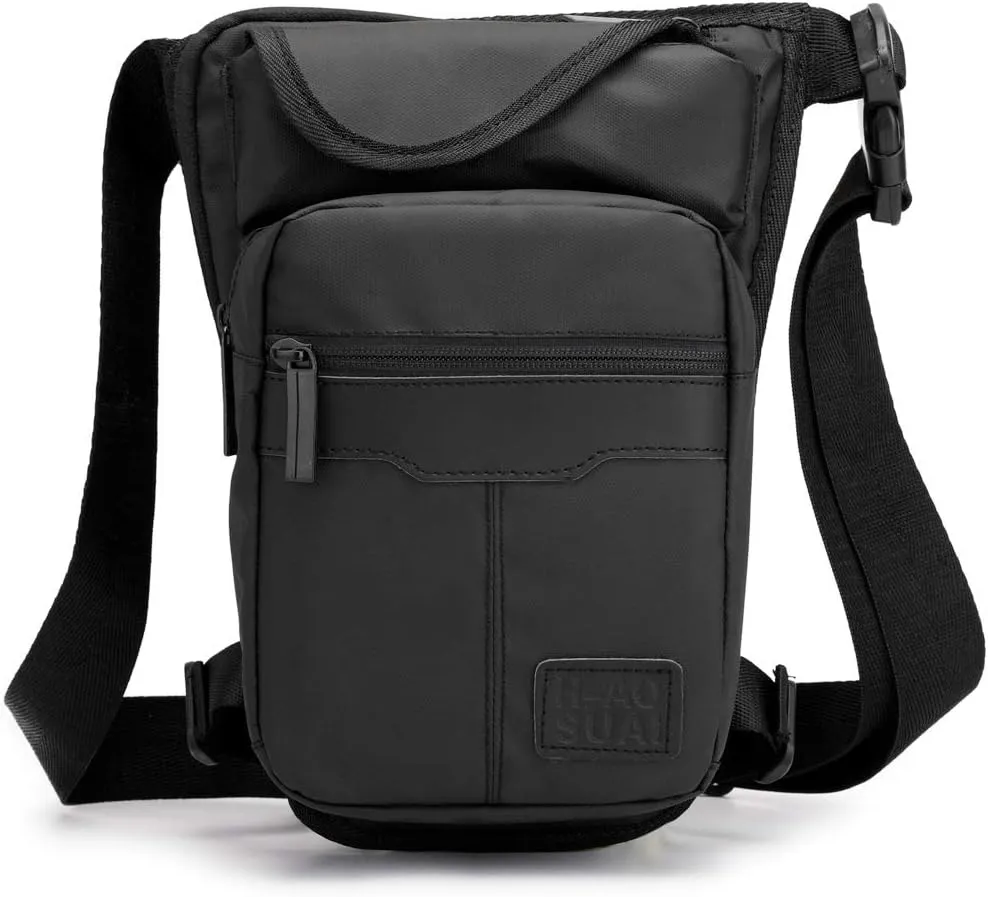 KPYWZER Outdoor Thigh Drop Leg Bag for Men Women Waist Fanny Pack Motorcycle Ride Crossbody Shoulder Riding Travel Hiking Tactical