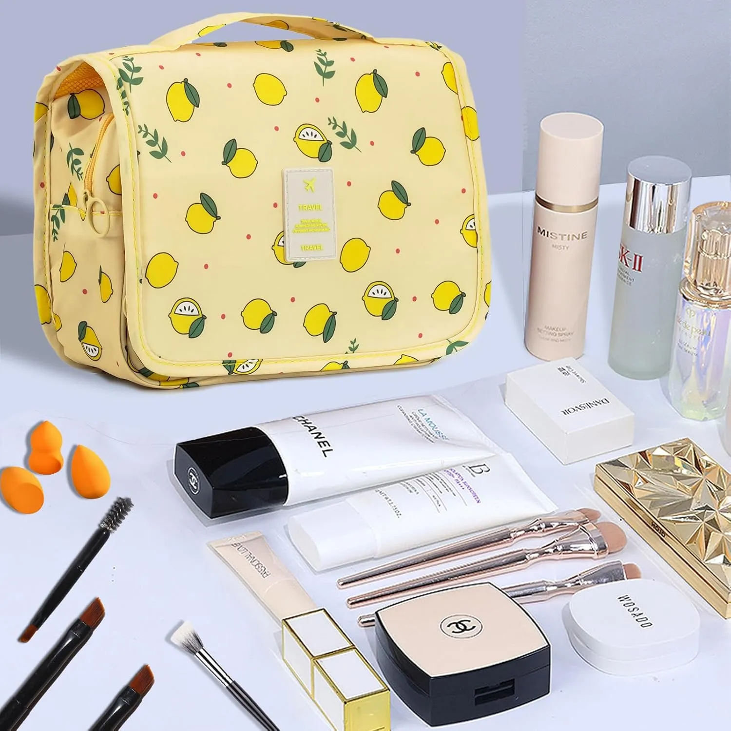L&FY Hanging Travel Toiletry Bag Women's Cosmetic Organizer Makeup Pouch Men's Dopp Kits With Handle