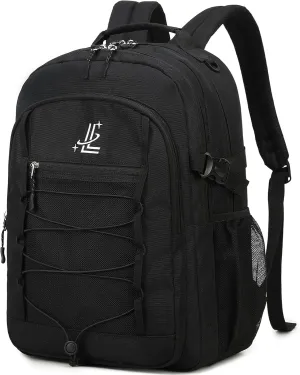 Lanola Man Women Children Casual Daypack Schoolbag Teenage Girls Bookbag Student College School Backpack - Black