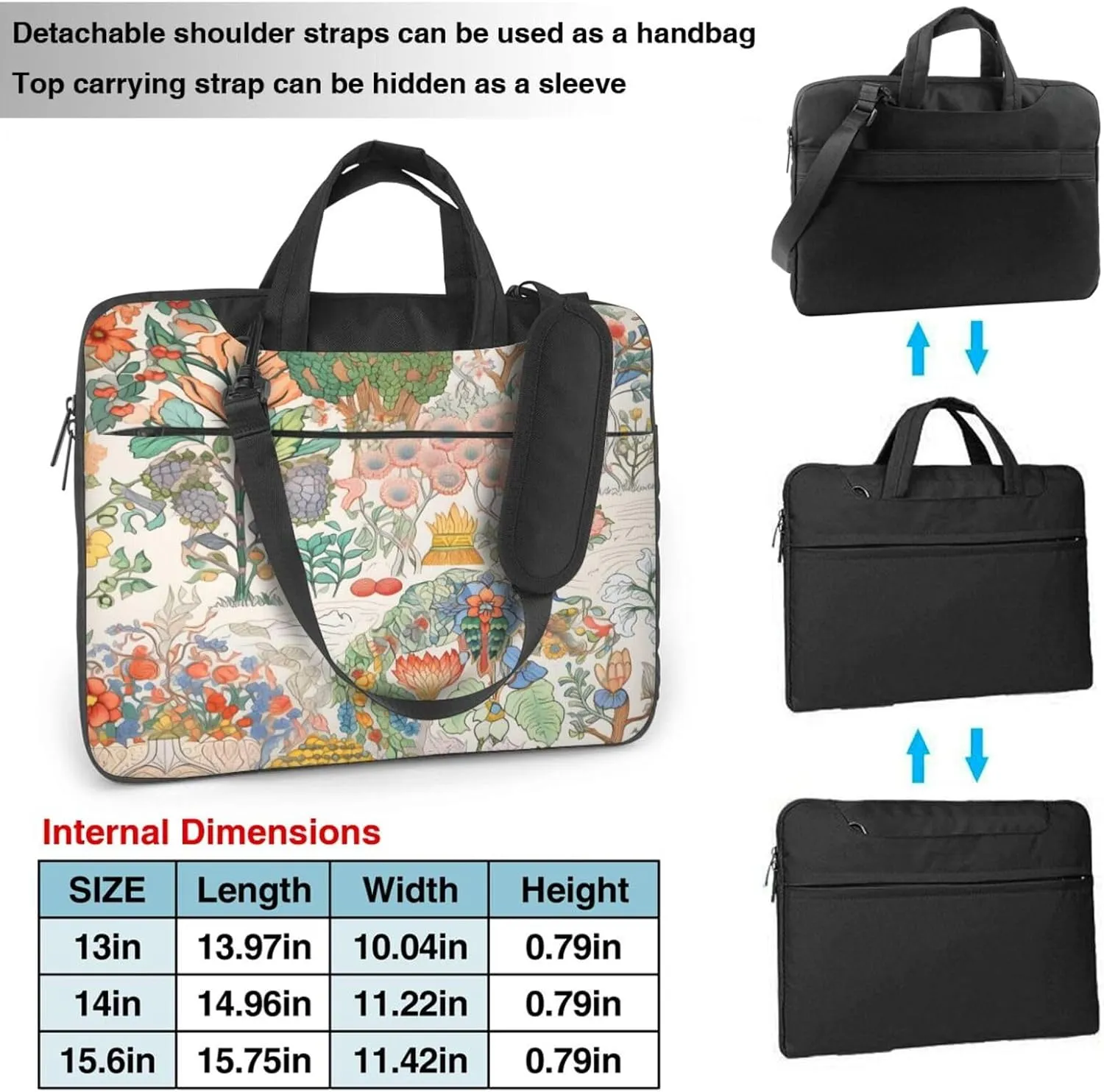 Laptop Bag Vintage Music Stave Sunflowers Laptop Tote Bag Women Men Laptop Sleeve Case Lightweight Computer Bag